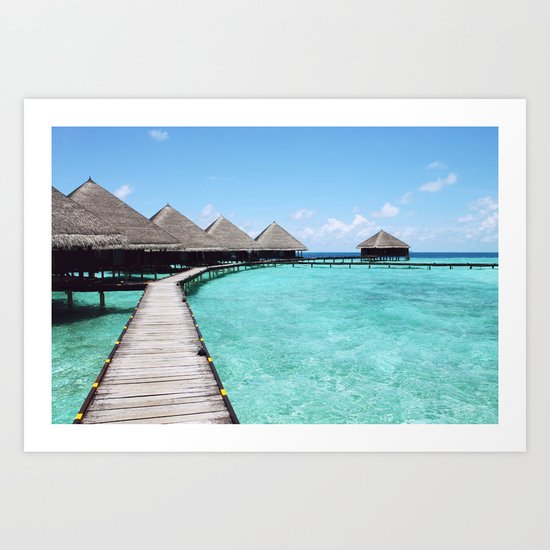 Paradise beach Art Print