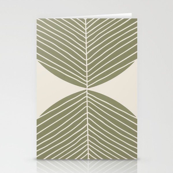 Arched Jungle Leaf Stationery Cards