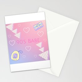 90's Babe  Stationery Card