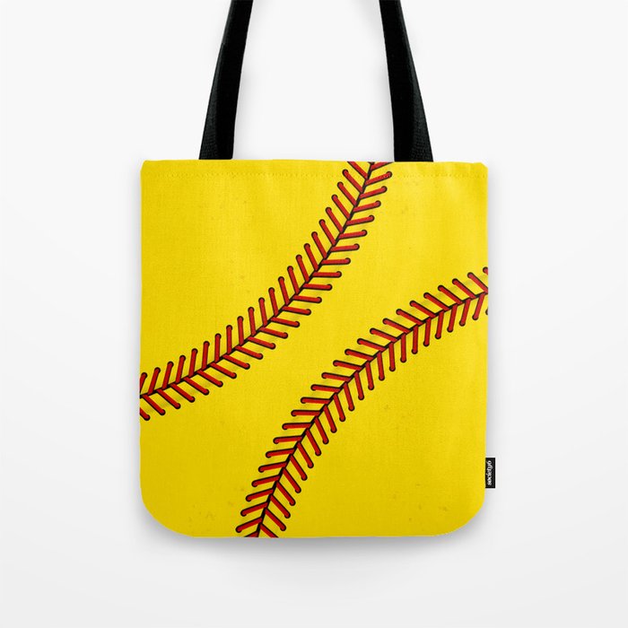 Fast Pitch Softball Tote Bag by Dice Goblin Riddles Society6