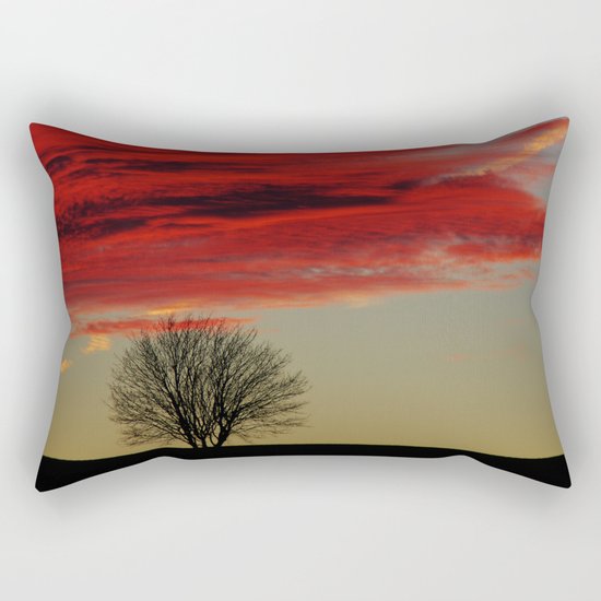 Sky Fire Rectangular Pillow