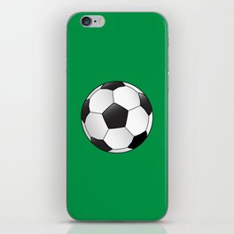 Football With Green Background iPhone Skin