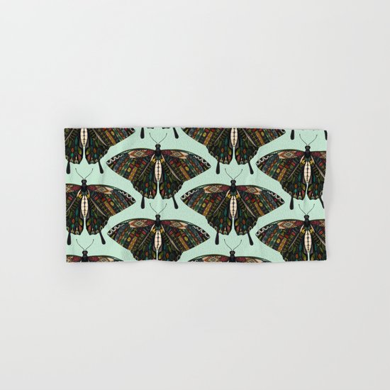 swallowtail butterfly mint Hand & Bath Towel