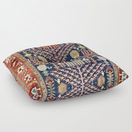 Luri Bakhtiari Kelleh Central Persian Rug Print Floor Pillow
