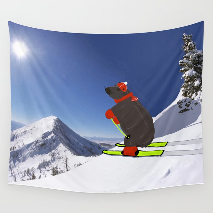 Hippo athlete Wall Tapestry