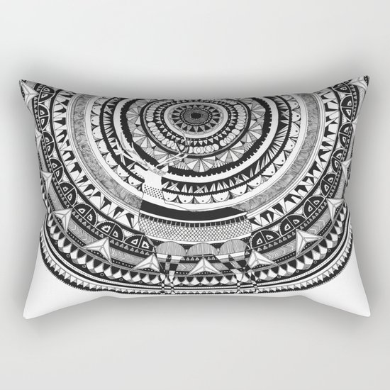 Deer Mandala Rectangular Pillow