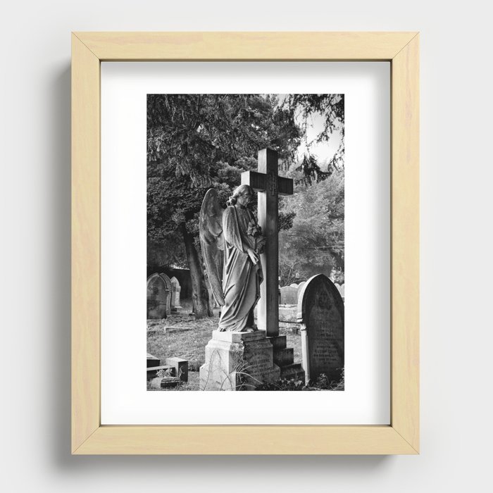 Churchyard angel Recessed Framed Print