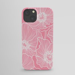 Light Pink Poppies iPhone Case