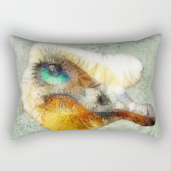 abstract ostrich Rectangular Pillow