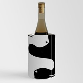 Cute Yin and Yang of Cats Wine Chiller