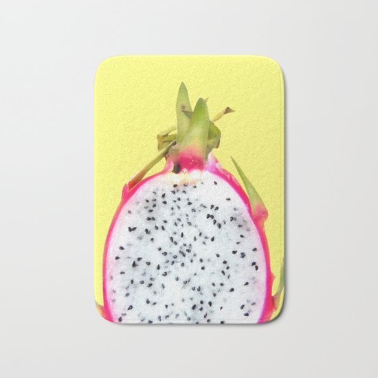 Dragonfruit print Bath Mat