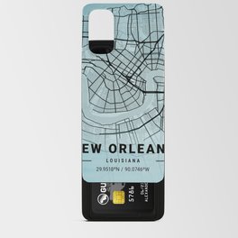 New Orleans - Louisiana Aquarius Watercolor Map Android Card Case