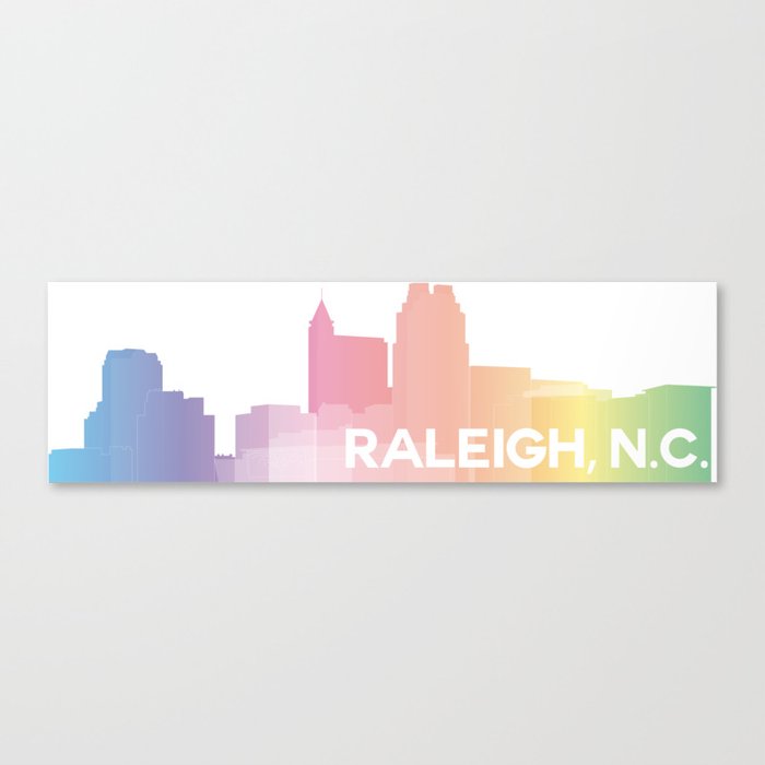 Raleigh Skyline Canvas Print