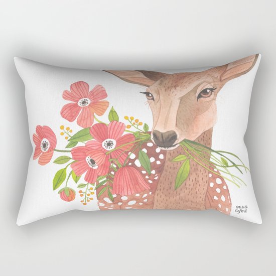 Lovely Deer Rectangular Pillow