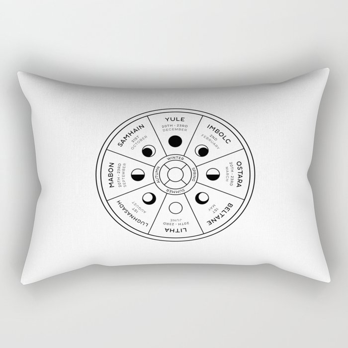 Wheel of the Year Rectangular Pillow
