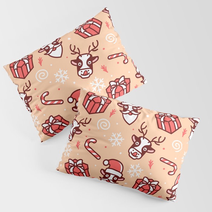 deer christmas pattern Pillow Sham