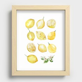 Lemons  Recessed Framed Print