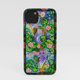 Mermaid in the lily pond iPhone Case