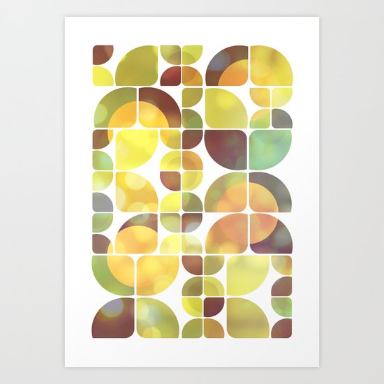 Sunny day pattern Art Print