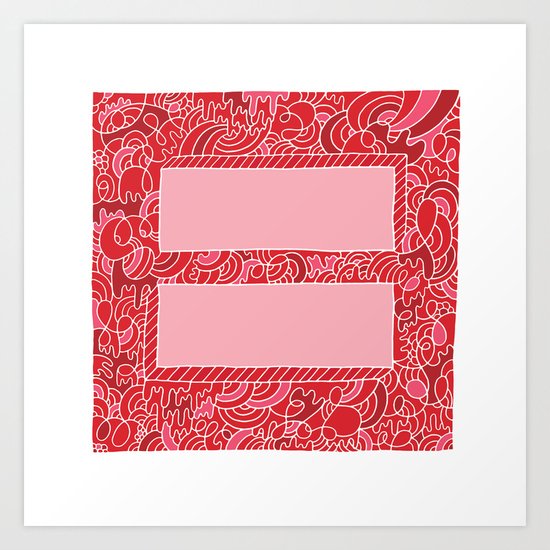 Support Marriage Equality. Art Print