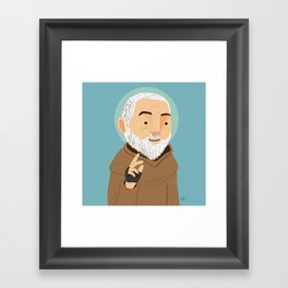Saint Padre Pio of Pietrelcina Framed Art Print
