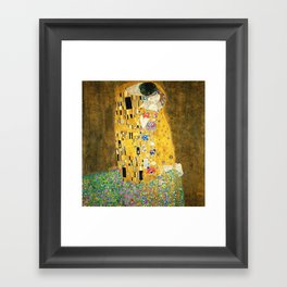 Gustav Klimt The Kiss Gerahmter Kunstdruck