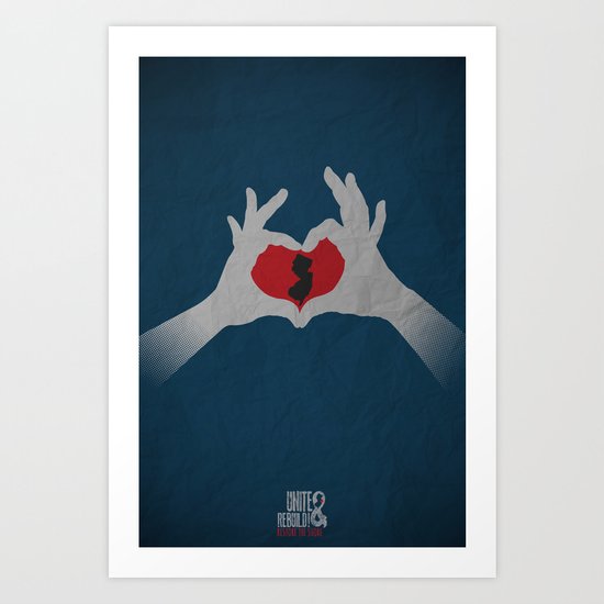I Heart NJ Art Print