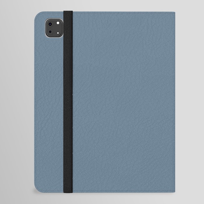 Spring Lake dusty blue solid color modern abstract pattern  iPad Folio Case