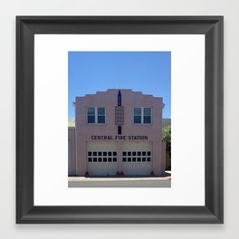 Central Fire Station Framed Art Print