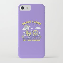 Peace & Love - Let's Vibe Together iPhone Case