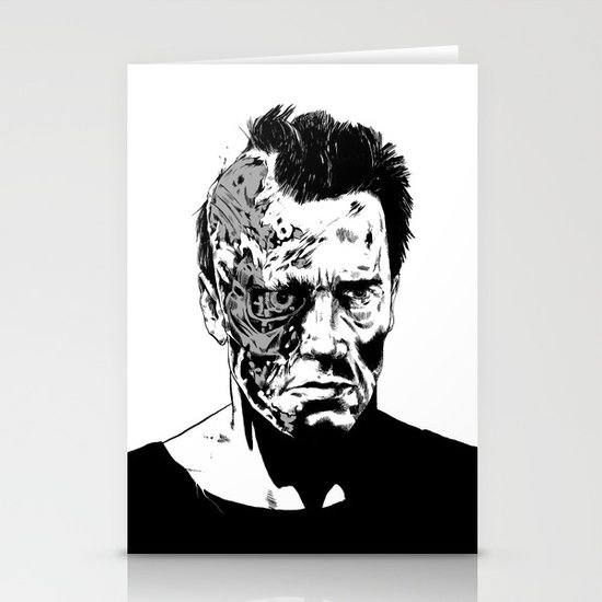 Terminator (b/w) Stationery Cards