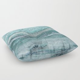 Mystic Stone Aqua Teal Floor Pillow