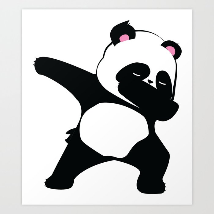 Dabbing Panda Panda Panda Dab Funn Panda Clipart Art Print By Ohmycutdesign Society6