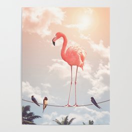 FLAMINGO & FRIENDS Poster