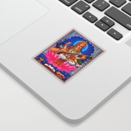 Goddess Saraswati Sticker