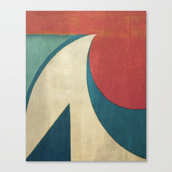 Sailing on Big Waves Canvas Print