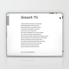 Sonnet 116 - William Shakespeare Poem - Literature - Typewriter Print 2 Laptop Skin
