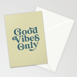 Good Vibes Only Stationery Card