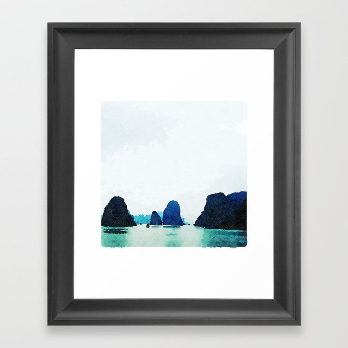 Twilight in Halong Bay Framed Art Print