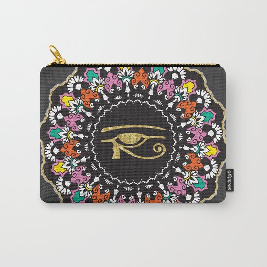 Eye of Horus Mandala Carry-All Pouch