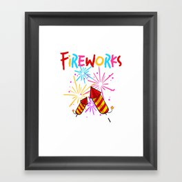 Firework Pyrotechnic Pyrotechnician Pyro Framed Art Print