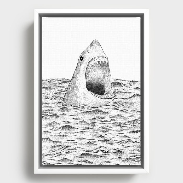 Shark Framed Canvas