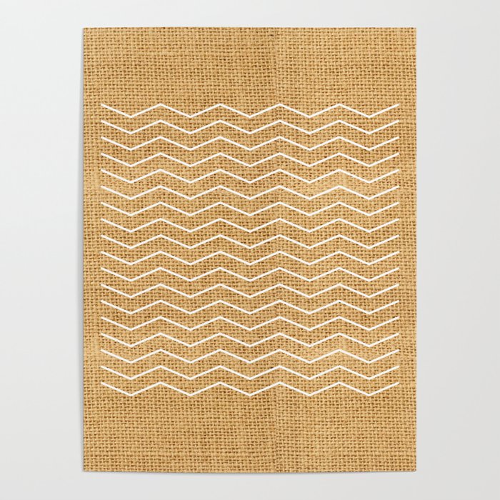 Burlap Poster