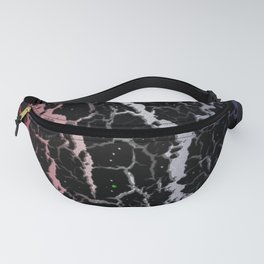 Cracked Space Lava - Red/White/Blue Fanny Pack