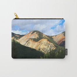 Painted Mountains Carry-All Pouch | Photo, Nature, Paintedmountains, Color, Digital, Landscape, Mountains, Scenery, Rockymountains, West 