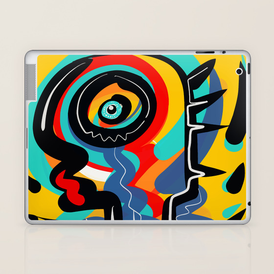 Wild Heart Street Art Graffiti Primitive Laptop Ipad Skin By Emmanuelsignorino Society6