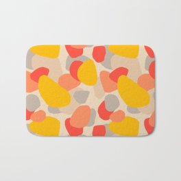 Fragments - abstract pattern in warm colors Bath Mat
