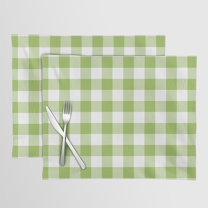 Classic Check - leaf green Placemat