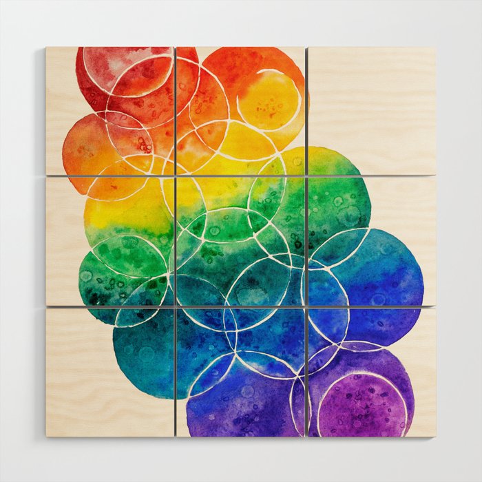 Circles Wood Wall Art