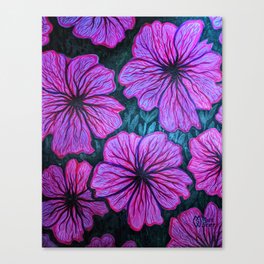 Petunia Flowers Canvas Print